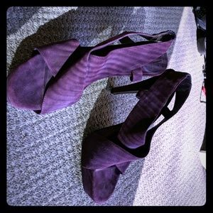 DVF Zia suede platform slingbacks